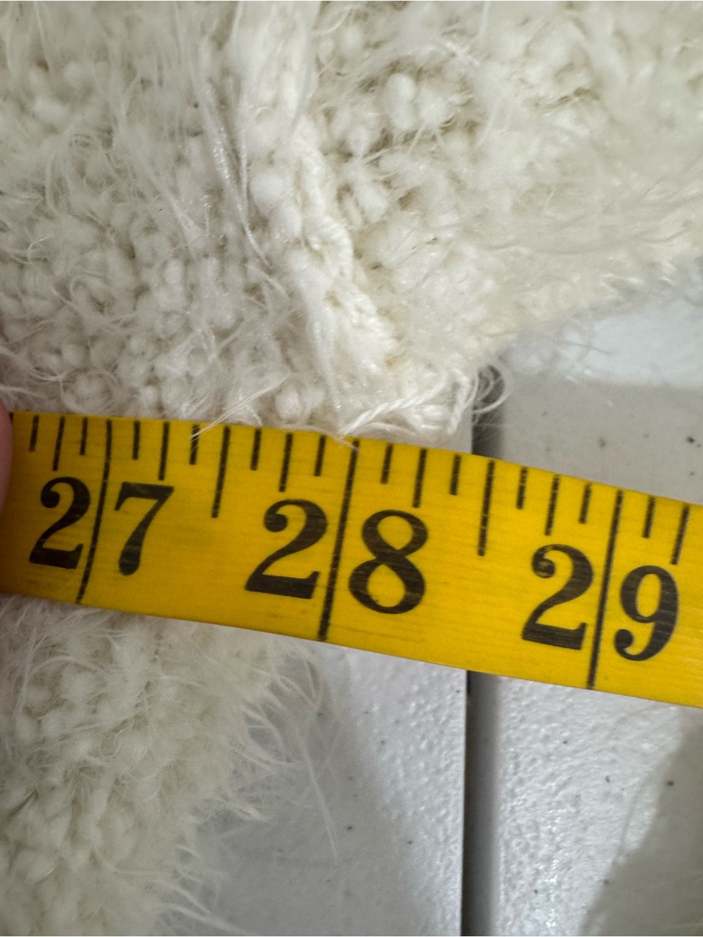 Free People Icing Fuzzy Knit Pullover Sweater Large Ivory V-Neck Oversized - Picture 12 of 15